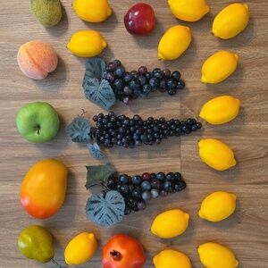 Assortment Of Artificial Fruit, 23 Pieces